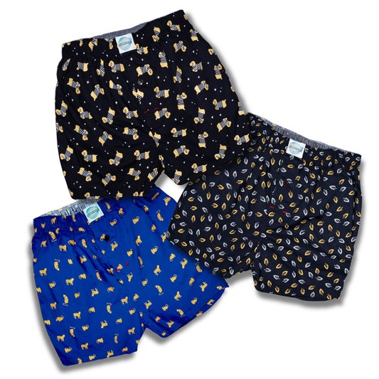 Dogs, Catnip, Cats- Weunderlust's Bundle 3 pack of boxer shorts