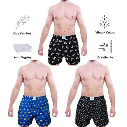 3-Pack Men's Boxer Shorts | Pockets