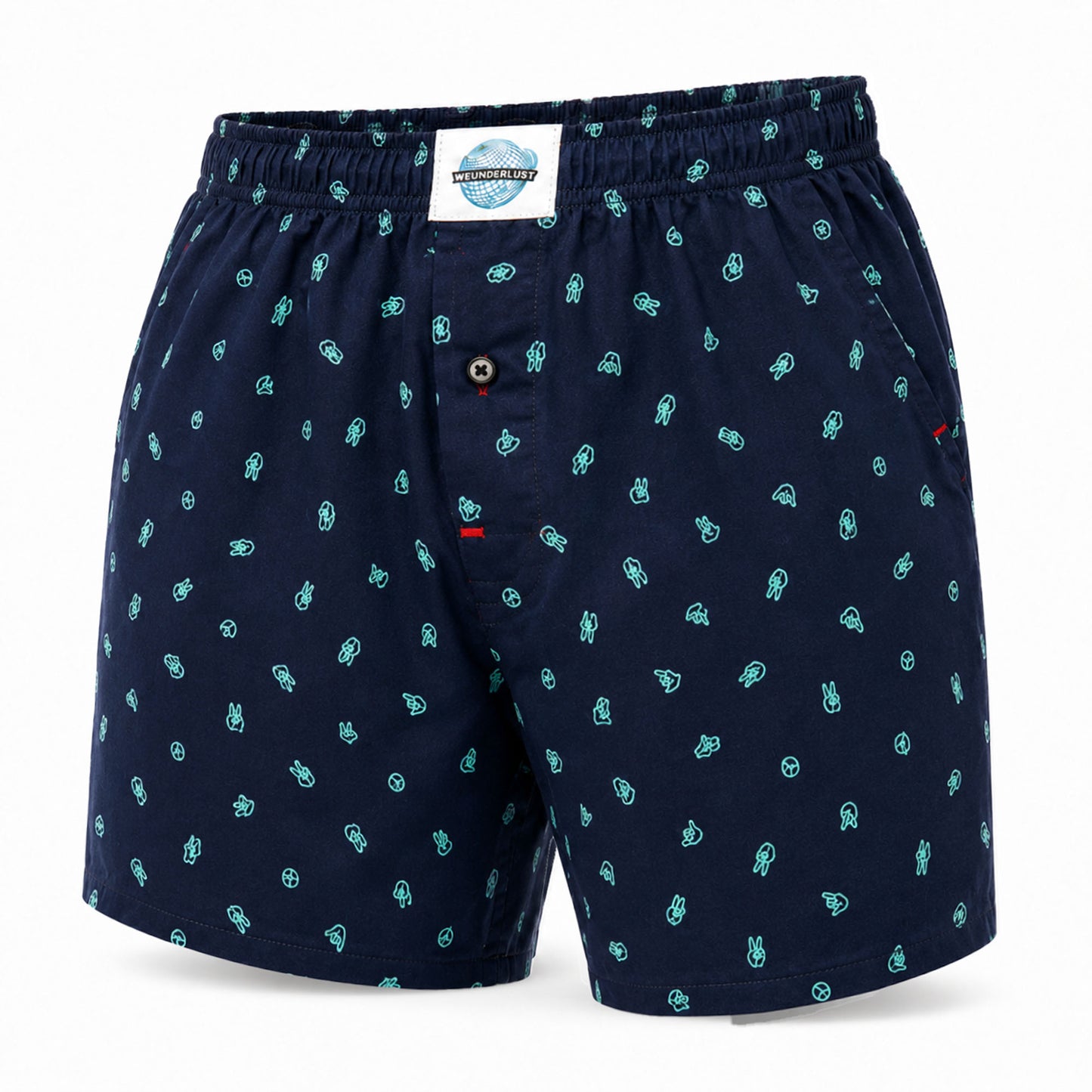 Weunderlust's Peace-out Woven Cotton boxer short