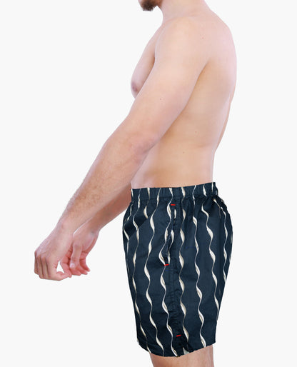 A side of model wearing Weunderlust Waves boxers